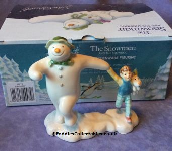 John Beswick Snowman Taking Off quality figurine